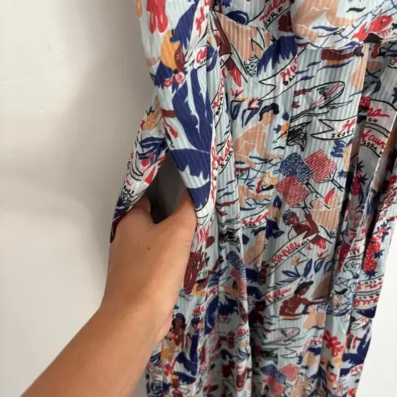 Scotch & Soda Keoni Rare Hawaiian-Print Jumpsuit Tropical Resortwear Women’s S - Picture 10 of 13